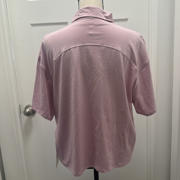 NWT Lululemon Cotton Turtleneck Tee in Pink Peony - Picture 3 of 4